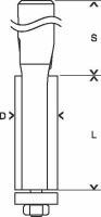 BOSCH Uitlijnfrees 8 mm, D1 12,7 mm, L 25,4 mm, G 71,5 mm 2608629381